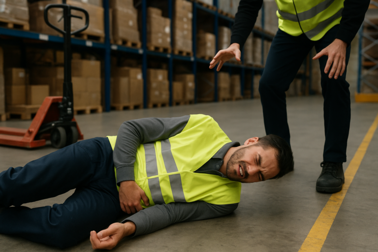 Les différents types d’accidents du travail en entrepôt